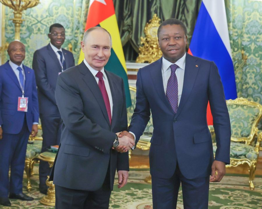 Faure Gnassingbe et Vladimir Poutine 1