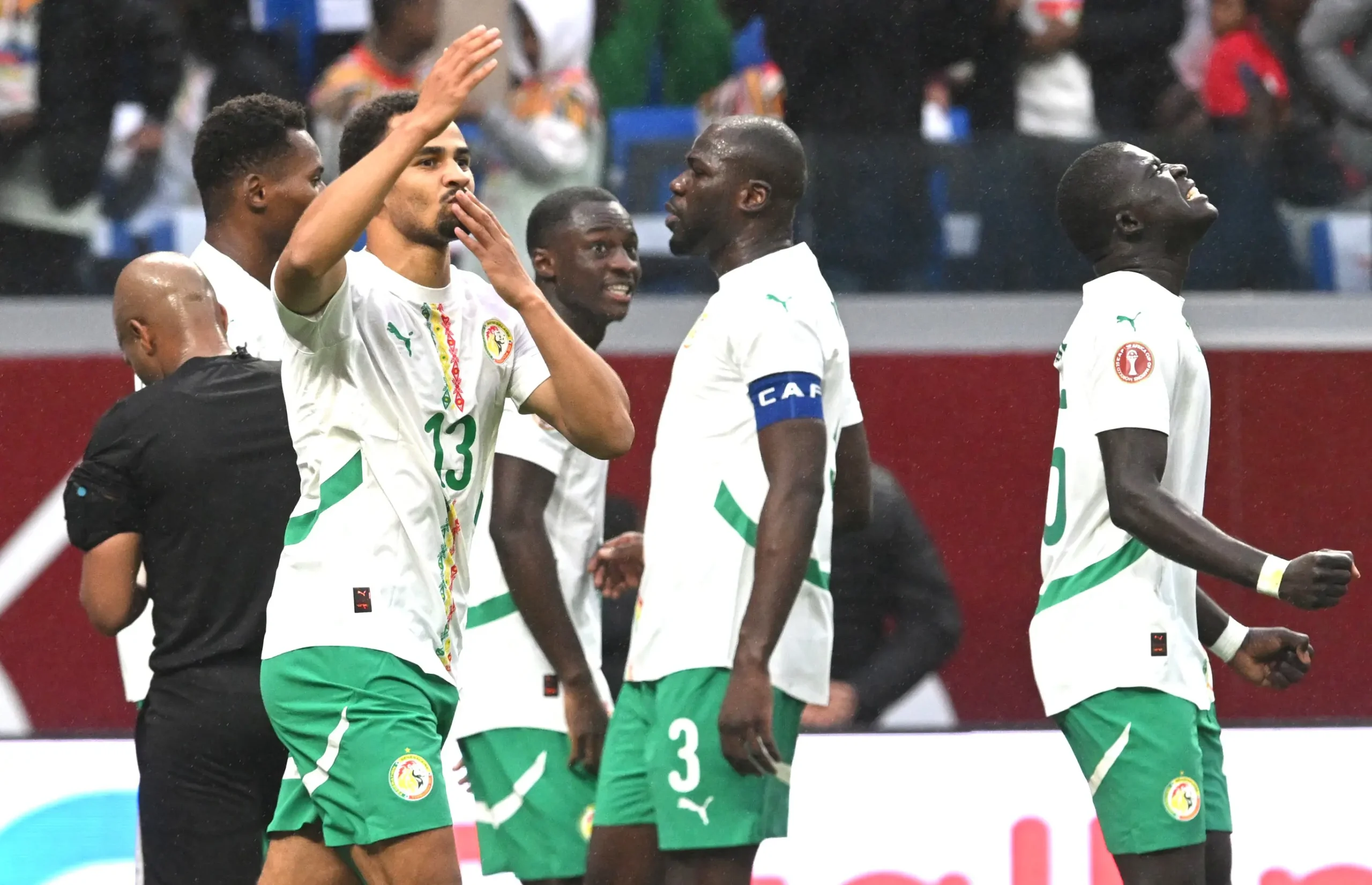 Iliman ndiaye of senegal celebrates goal during 2025 africa cup of nations quarter final match between mali and senegal scaled