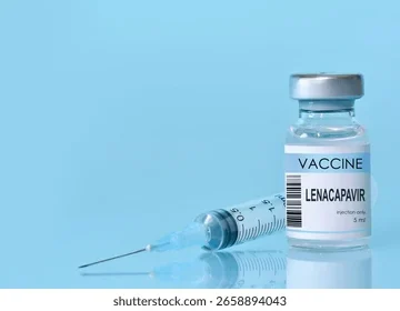 Bottle lenacapavir vaccine syringe on 260nw 2658894043 360x280