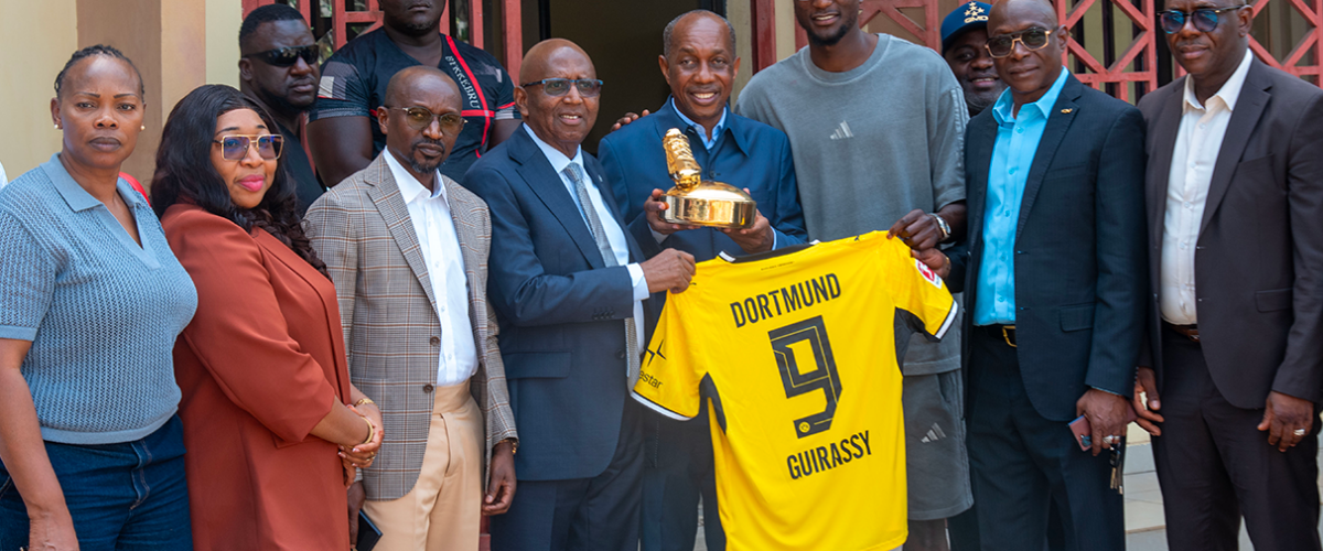 La Fédération Guinéenne de Football reçoit Serhou Guirassy avec son Soulier d’Or 