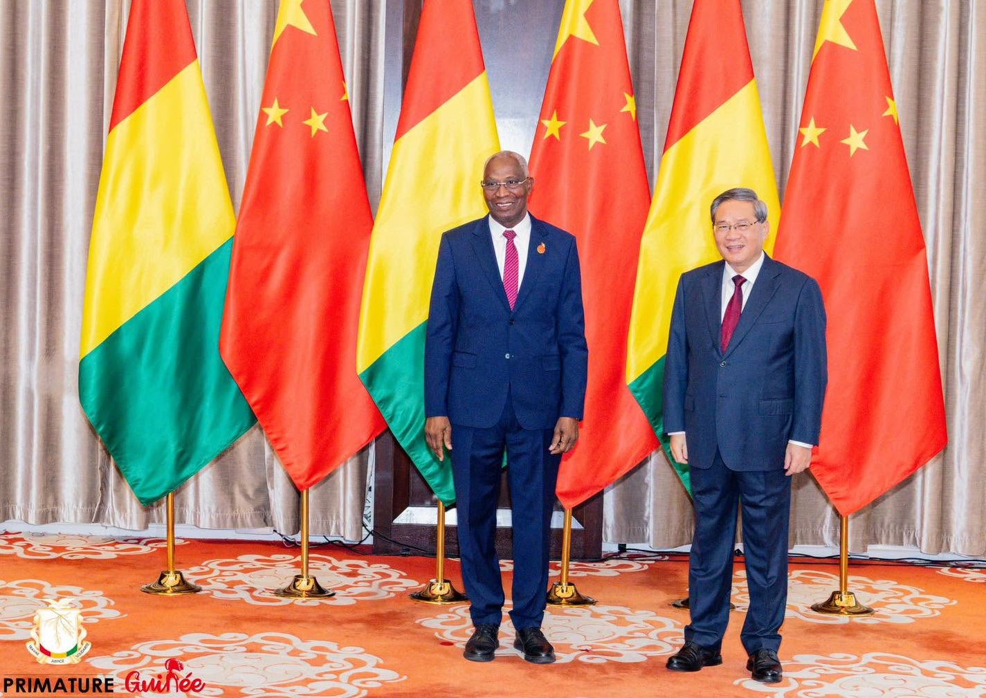 Bah Oury et Premier ministre Chine