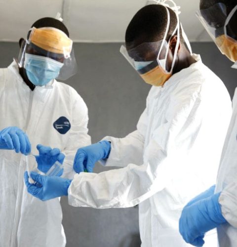 Taking-a-sample-swab-in-Kakata-Liberia